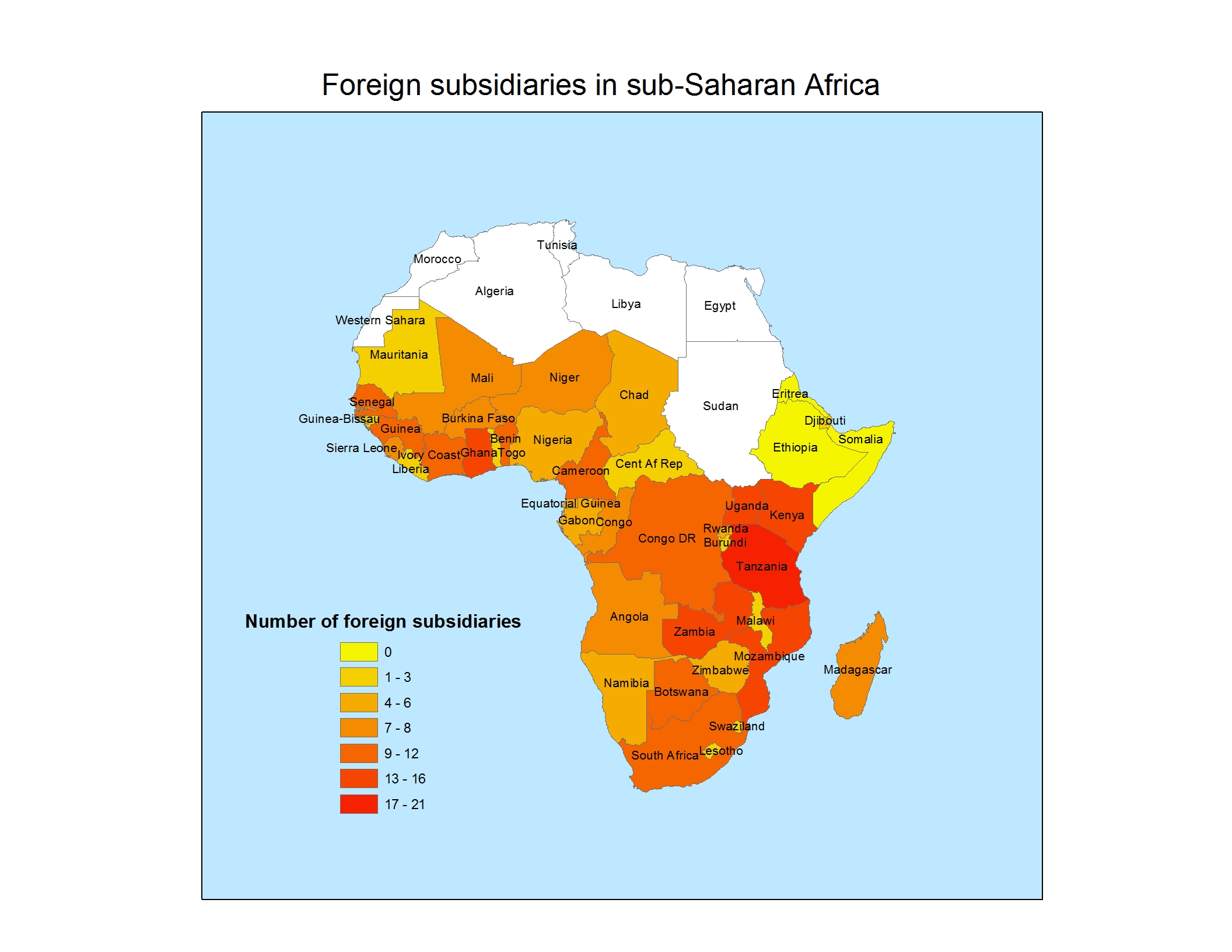  - map-subsidiaries-africa